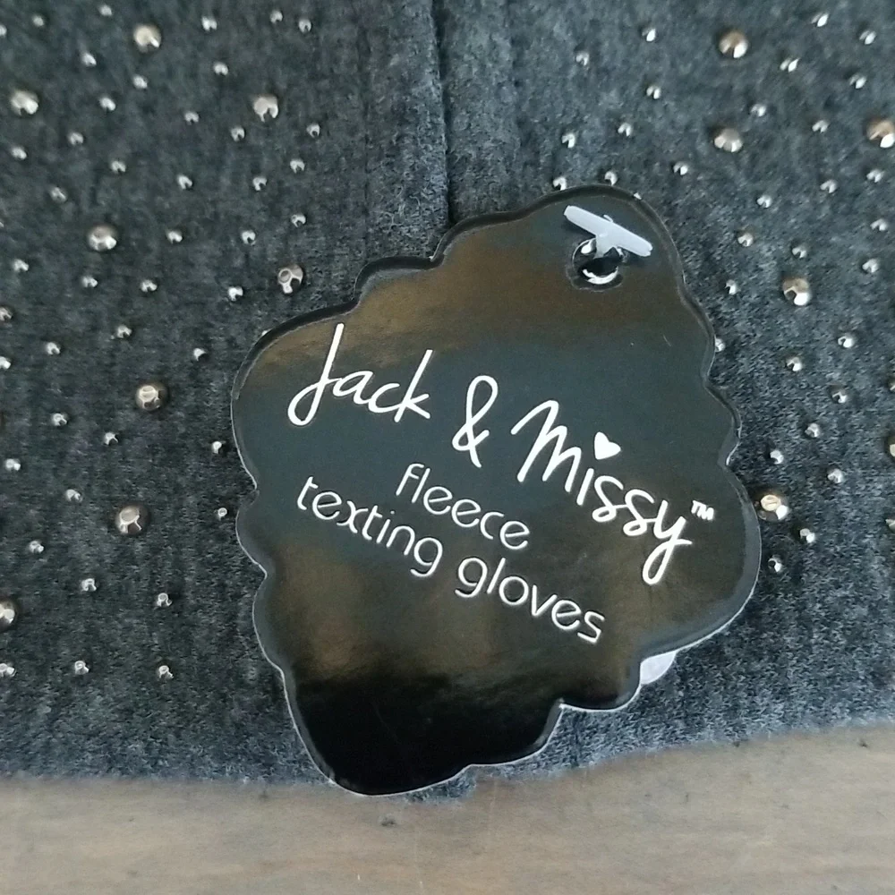 Jack & Missy Studded Fleece Texting Gloves